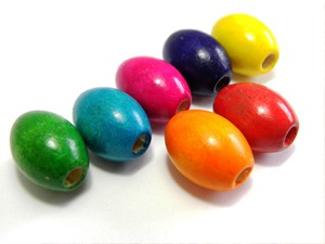 Cuentas impresas de 17 mm 2 formas personalizadas y cuentas de madera de colores en forma y tamaño producto indio hecho a mano - Product Image 6