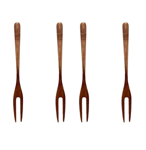 High Quality <b>wood</b> <b>Fruit</b> Fork Party Use Mini Forks for Parties Natural handmade <b>Fruit</b> Fork 4 piece for at best price - Product Image 1