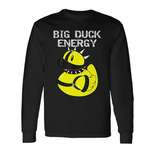 Maglietta a Maniche Lunghe Big Duck Energy Unisex con Stampa Digitale Promozionale per Adulti - Product Image 2