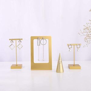 Support de boucle d'oreille en laiton présentoir de bijoux de luxe pour support de boucle d'oreille en laiton doré taille personnalisée - Product Image 6