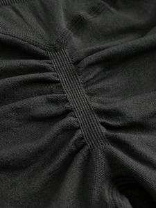 Pantalones de Yoga de cintura alta sin costuras para Mujer, mallas de Control de barriga de Color sólido con bolsillos, mallas de entrenamiento informales para Mujer - Product Image 5