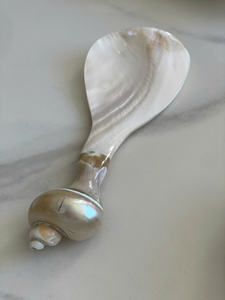 Cuillère en coquillage, cuillère en nacre, vaisselle en coquillage naturel de luxe, cuillère faite à la main pour la restauration côtière, décoration de la maison et cadeaux - Product Image 2