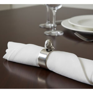 Elegant <b>Silver</b> Plated <b>Napkin</b> Ring Holder Animal Figurine Design Wholesale Metal Tableware For Formal Dining & Events Great Price - Product Image 1