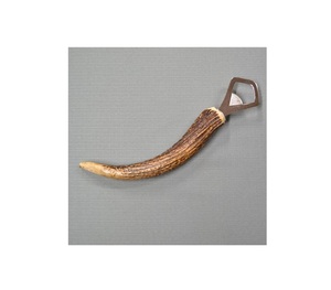 Abrebotellas de cuerno de búfalo real ecológico de lujo vintage con accesorio de barra de acero inoxidable - Product Image 2