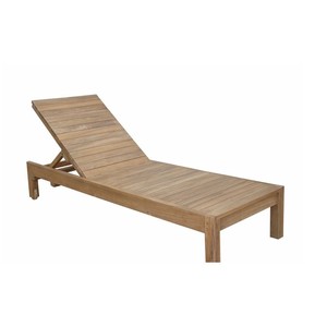 Teak Sun Lounger Chaise Lazy Swimming Pool Beach Sun Bed Modern Style for Hotel Project Furniture - Product Image 1