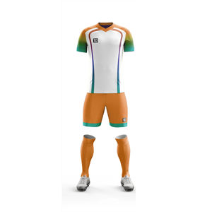 Alta calidad de encargo al por mayor de los hombres de algodón verde Jersey de fútbol traje adulto uniforme conjunto con camisa de alta calidad desgaste de fútbol - Product Image 4