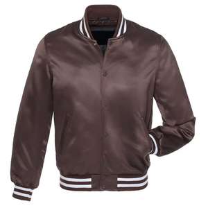 Blouson de baseball personnalisé pour hommes Blouson universitaire en satin brodé universitaire personnalisé pour hommes - Product Image 3