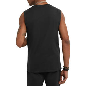 เสื้อกล้ามกล้ามแขนกุดสำหรับผู้ชายเสื้อยืดถักกันหดผ้าคอตตอนสไตล์สตรีทสูงผ้าคอตตอนสไตล์สตรีท - Product Image 2