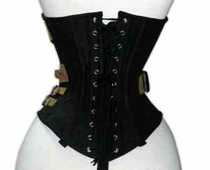 Women's Custom Breathable Leather Tank <b>Top</b> Strapless Corset Design Embroidery Button Lace Decoration Short Length Sexy <b>Top</b> - Product Image 6