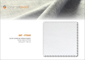 GRIMELANGE Tissu en molleton 95% coton peigné OE, maille tricotée, 240 g/m², 185 cm, pour vêtements et linge - Product Image 1