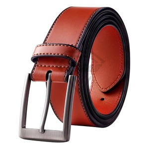 Cinturón de cuero de primera calidad para hombres Ajuste ajustable y diseño elegante Cinturón de cuero para hombres versátil para uso diario Servicio OEM - Product Image 6