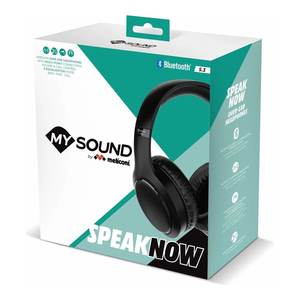 Meliconi MYSOUND Auriculares Bluetooth Supraaurales y Circumaurales con Micrófono Negro-Speak Now 497408 0907316 - Product Image 2