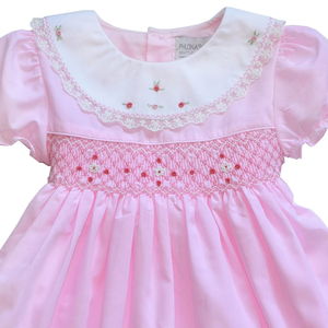 Vestido de lino suave hecho a mano para niñas pequeñas, estilo informal para el primer cumpleaños de niños pequeños, OEM hecho en Vietnam - Product Image 2