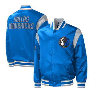 เสื้อแจ็กเก็ตผ้าซาตินใส่ได้ทั้งชายและหญิงใส่ได้ทั้งชายและหญิงเสื้อโค้ทเบสบอลกลางแจ้งปรับแต่งได้ - Product Image 1