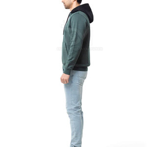 Sudadera con Capucha de Invierno para Hombre, Color Sólido, 100% Algodón, Impresión Personalizable, Diseño Moderno - Product Image 4
