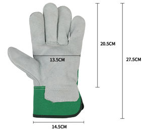 Gants de sport en cuir fendu de vache pour hommes de haute qualité Gants de travail de sécurité résistants au feu anti-chaleur - Product Image 6