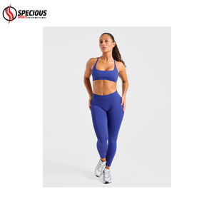 Servicio OEM, Mejor Precio del Fabricante, Leggings de Yoga de Cintura Alta para Mujer, Personalizados, Tejido Transpirable con Elasticidad en Cuatro Direcciones, Color Sólido - Product Image 6