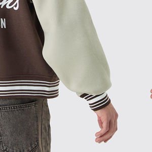 Vestes universitaires personnalisées de haute qualité pour hommes Letterman broderie saison d'hiver traitement direct du fabricant - Product Image 4