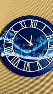 นาฬิกาติดผนังอีพอกซีเรซินอีพ็อกซี่แบบผสมผสานห้องนั่งเล่นทำจากเรซินอีพ็อกซี่ที่ดีที่สุดเฟอร์นิเจอร์บ้านนาฬิกาติดผนังปรับแต่งเองได้ดีที่สุด - Product Image 2