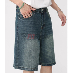 กางเกงยีนส์ขาสั้นลําลองผู้ชายแฟชั่นสั้นระบายอากาศร้อนพร้อมราคาขายส่งราคาถูกการปรับแต่งบริการ OEM - Product Image 4