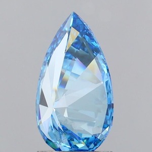 Diamant de laboratoire de forme poire 2,05 carats, bleu vif fantaisie, VVS2 - Product Image 3