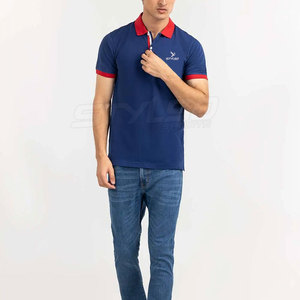 Camiseta informal de golf para hombre, camiseta de polo, patrón sólido, tejido de punto, ropa de moda a precio mayorista - Product Image 4