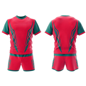 Vêtements de sport personnalisés par sublimation Ensemble d'uniformes respirants de football et de rugby de style dernier cri 100% polyester à séchage rapide unisexe - Product Image 6