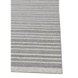 พรมขนสัตว์ลายทางสีงาช้าง ทอมือ ขนาดใหญ่ รูปทรงสี่เหลี่ยมคลาสสิก สำหรับห้องโถง วิสโคส ขนยาว รุ่น Hwl-212 - Product Image 4