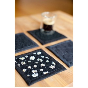 Posavasos de lino elegante de tela suave de hermoso diseño para el posavasos de mesa de restaurante en casa - Product Image 5