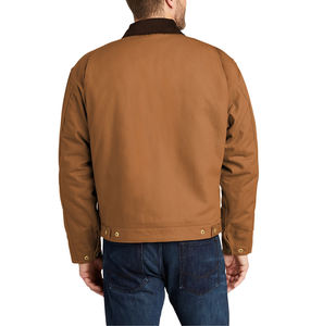 Derniers modèles de vestes de travail en denim pour hommes, logo personnalisé, couleur respirante, confortable, haute qualité, anti-rides - Product Image 5