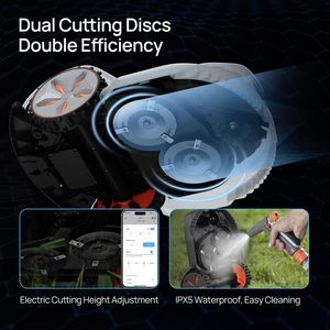 X7 robot không dây máy cắt cỏ 0.75 Mẫu Anh/32.000sq. FT, với điều khiển ứng dụng thông minh, hệ thống tầm nhìn Ai & rtk, lập kế hoạch đường dẫn, - Product Image 6