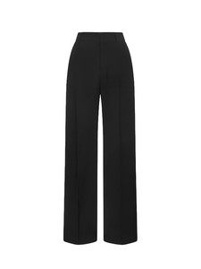 Pantalones Elegantes de Pierna Recta para Mujer, Estilo Minimalista, Frente Plano, Servicio ODM, SOUL, 20% Seda, 80% Poliéster - Product Image 2