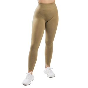 Legging conique taille haute pour femme tissu tricoté sans couture 51% Polyamide 38% Polyester 11% élasthanne pour Yoga Scrunch Style - Product Image 1