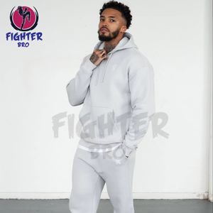 Pantalones de chándal con bordado de felpa francesa de alta calidad y conjunto de Jogger con capucha Zip up Acid Wash Sun Faded Chándal - Product Image 1