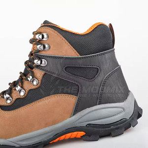 Chaussures de sécurité pour hommes, haute visibilité, antidérapantes, dessus en cuir, chaussures de travail industrielles durables, style moderne, confort, toutes les industries - Product Image 4