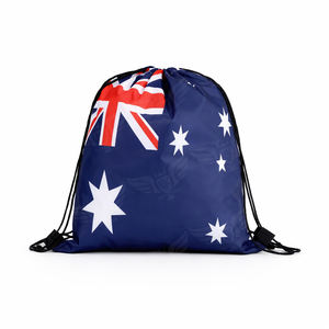 Custom National Flag Drawstring <b>Backpack</b> Brazil Australia Argentina and Croatia Designs Lightweight Sports <b>Travel</b> Gym Sack - Product Image 4