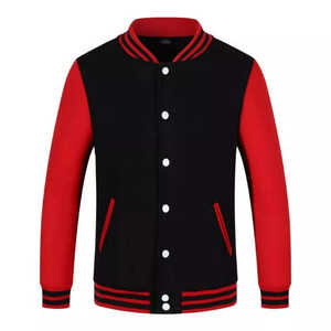 Veste de baseball pour homme, modèle 2025, design tendance, vin, coupe ajustée, veste universitaire pour homme avec logo brodé - Product Image 2