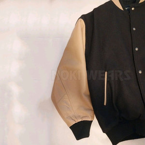 Latest Style <b>Plus</b> <b>Size</b> Letterman <b>Jacket</b> Street Wear Letterman <b>Jacket</b> Solid Color Letterman <b>Jacket</b> - Product Image 3