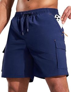 Top Quality <b>Men's</b> Fishing Board <b>Shorts</b> Zipper Pockets Quick Dry <b>Lightweight</b> Outdoor - Product Image 1