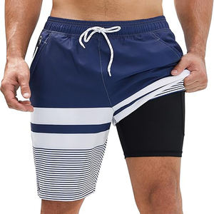 Pantalones cortos de playa personalizados de alta calidad para hombre, diseño de moda de calle ecológico para venta al por mayor - Product Image 1
