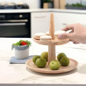 Présentoir à gâteaux en bois personnalisé avec finition à grains naturels pour les détaillants, les boulangeries et les organisateurs d'événements disponibles à la vente - Product Image 4