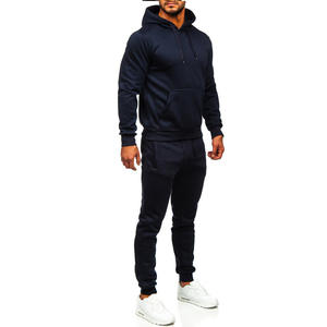 Ensemble de survêtement en molleton pour homme, sweat-shirt et pantalon, style urbain, sport, décontracté, hiver, production OEM - Product Image 4