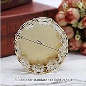 MAXERY-Portavelas de latón para velas, tarro para velas, centro de mesa, contenedor decorativo para velas de latón - Product Image 2