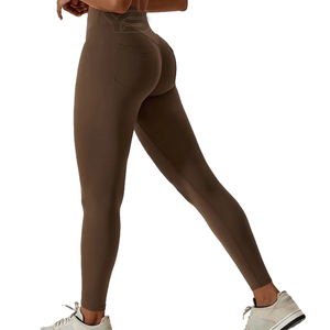 Taille haute Nylon Athlétique Yoga Pantalon Femmes Gym Fitness Workout Leggings ODM Impression Personnalisée Plus La Taille Sexy Yogini - Product Image 5