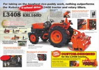 Ubota-ractor iesel 3408, brazo de montaje