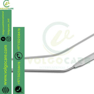 2024 Frazier Canule d'aspiration et tube d'aspiration mastoïdien coudé 7 pouces 18cm Pointe d'aspiration pour ENT Neuro General Gynae - Product Image 4