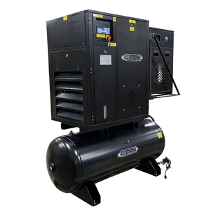 เครื่องอัดอากาศแบบสกรูโรตารี่ Emaxtank พร้อมเครื่องทำลมแห้ง ขนาด 80 แกลลอน 230 โวลต์ สำหรับอุตสาหกรรม มีขาย - Product Image 3