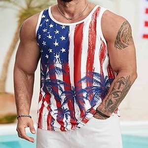Venta al por mayor de camisetas sin mangas de color sólido para hombre, ropa deportiva personalizada para hombre, camiseta sin mangas para hombre, camiseta sin mangas para hombre, ropa activa, ejercicio, gimnasio, entrenamiento - Product Image 2