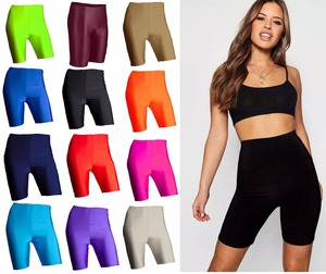 Women's Vintage Style Breathable Sports Shorts Eco-Friendly Cotton with Custom Logo Embroidery Athletic Yoga Shorts - Product Image 3