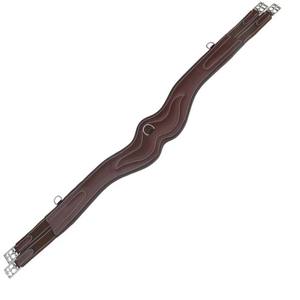 Sangle de pose ondulée avec élastique assorti avec doublure en peau de mouton pour le confort du cheval - Product Image 3